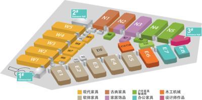 中國國際家具展公開全部展位平面圖，助力行業精準布局